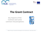 Understanding the Grant Contract