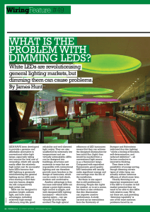 Dimming LEDs - IET Electrical