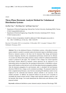 Three-Phase Harmonic Analysis Method for Unbalanced