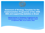 Statement of Strategy Template for the Implementation Programme of the 2008