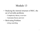 Module 13 • Studying the internal structure of REC, the