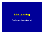 9.00 Learning Professor John Gabrieli