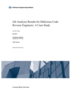 Job Analysis Results for Malicious-Code