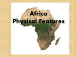 Africa Landforms and Environment