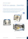 PCR UV cabinets – DNA/RNA