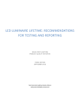 LED Luminaire Lifetime: Recommendations for Testing and Reporting