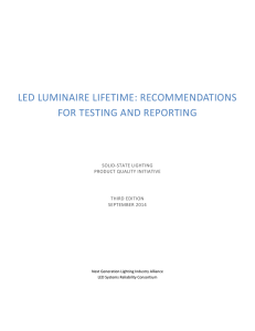 LED Luminaire Lifetime: Recommendations for Testing and Reporting
