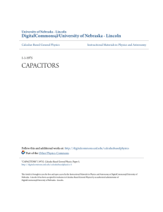 capacitors - DigitalCommons@University of Nebraska