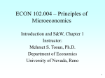 Macroeconomic Issues - University of Nevada, Reno