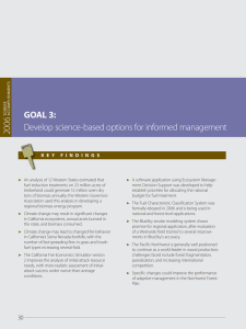 06 20 Goal 3: Develop science-based options for informed management