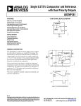 ADCMP361 Single 0.275% Comparator and Reference with Dual