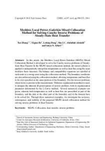 Meshless Local Petrov-Galerkin Mixed Collocation Steady-State Heat Transfer