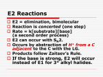 E2 reactions
