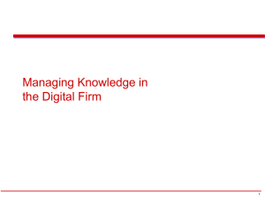 Managing the Digital Firm - Department of Computer Engineering