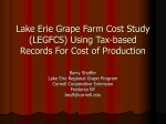 Lake Erie Grape Farm Cost Study (LEGFCS) Using Tax-based
