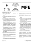 Exam MFE - Society of Actuaries