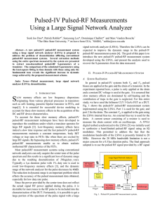 Pulsed-IV Pulsed-RF Measurements Using a Large Signal Network