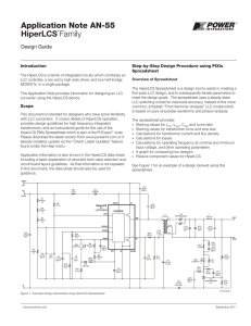 Application Note AN-55 HiperLCS Family