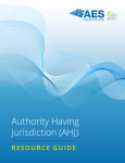 Authority Having Jurisdiction (AHJ)