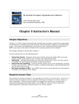 Chapter 5 Instructor's Manual