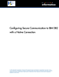 Configuring Secure Communication to IBM DB2 with a Native