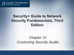 Security+ Guide to Network Security Fundamentals, Third Edition Chapter 10