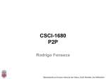 CSCI-1680 P2P Rodrigo Fonseca