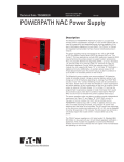 POWERPATH NAC Power Supply Technical Data  TD450003EN Description