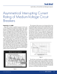 Asymmetrical Interrupting Current Rating of Medium-Voltage