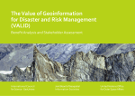 The Value of Geoinformation for Disaster and Risk Management (VALID)
