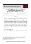 The Complex Equilibrium Paths towards International Financial