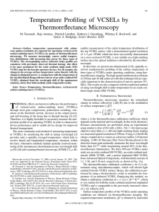 Temperature Profiling of VCSELs by Thermoreflectance Microscopy