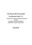 CIS March 2013 Exam Diet Examination Paper 2.1: