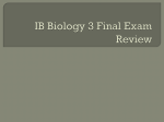 IB Biology 3 Final Examx