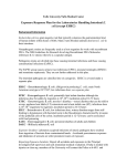 Exposure Response Plan for the Laboratories Handling Intestinal E