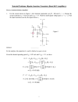 Small Signal Analysis of BJT Amplifiers