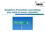 The University of Edinburgh Promotion Process for Academics