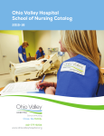 Ohio Valley Hospital School of Nursing Catalog