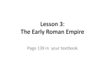 Lesson 3: The Early Roman Empire