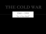 THE COLD WAR - Pearland ISD