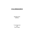 ColorSource Instruction Manual
