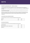 Infectious diseases specialty placement checklist