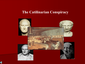 The Catiline Conspiracy
