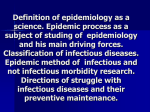 Lecture 1 Definition of epidemiology as a science