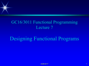 D16 Functional Programming