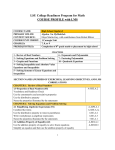 LSU College Readiness Program for Math COURSE PROFILE with