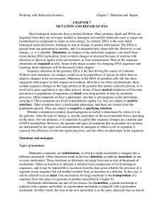 chapter 7 mutation and repair of dna