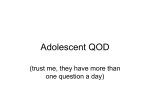 Adolescent QOD