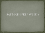 SAT Math Power Point Week 3