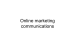 On-line marketing communications